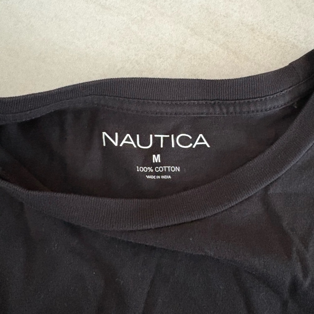 Nautica Jet Black Cotton Tee